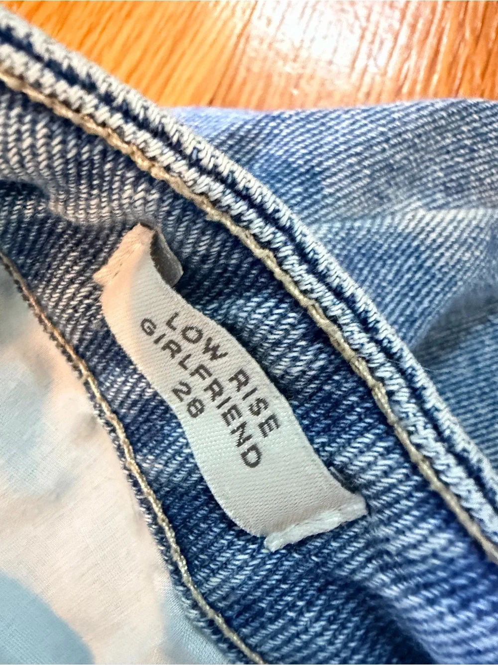 PacSun Light Blue Lowrise girlfriend Ripped Jeans